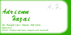 adrienn hazai business card